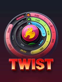 Twist colorful prize wheel mobile game cover